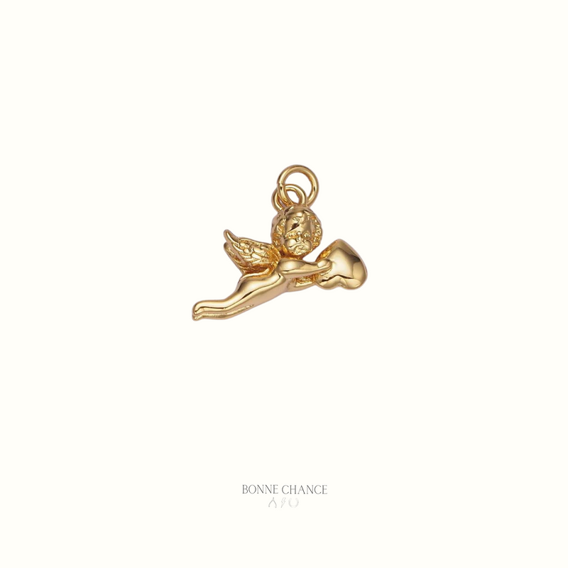 Bonne Chance NYC Gold-Filled Cherub Charm