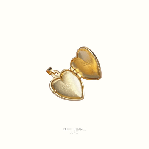 Bonne Chance NYC Gold-Filled Heart Locket Charm