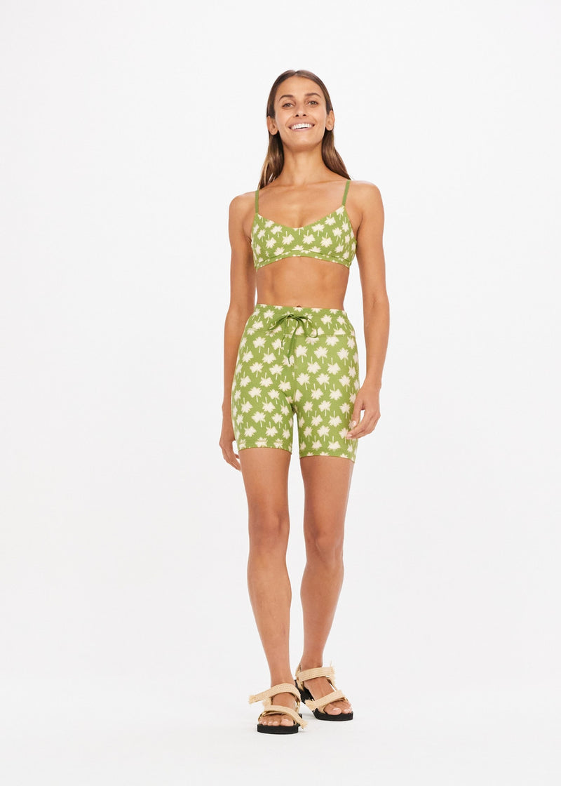 The Upside Loulou Spin Short in Kiwi Palm