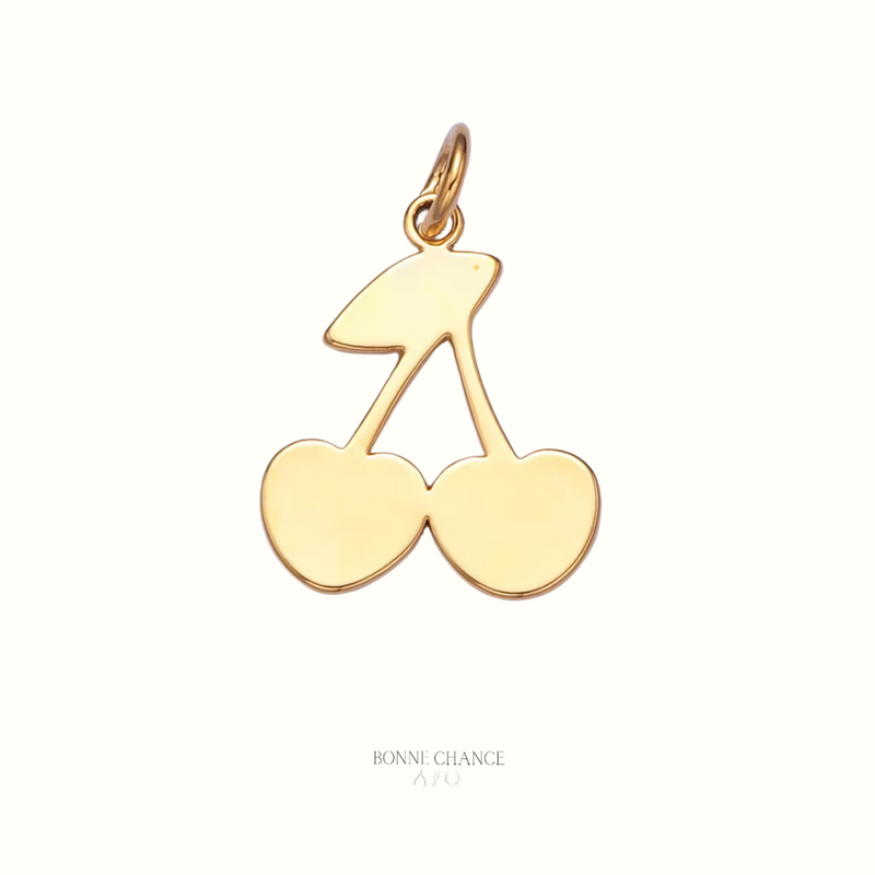 Bonne Chance NYC Gold-Filled Cherry Charm