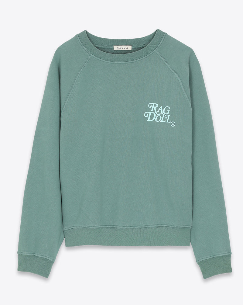 Ragdoll LA Organic Sweatshirt in Pine Green