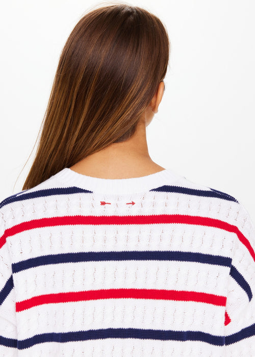 The Upside Boo Knit in Stripes