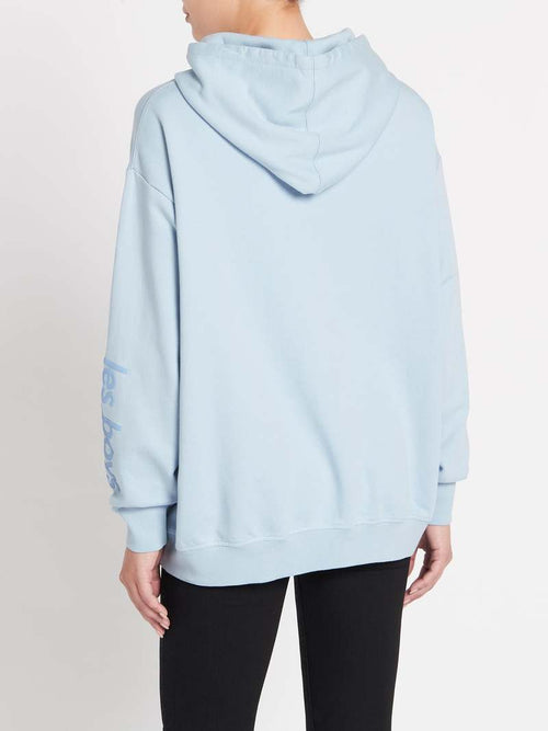 Les Girls Les Boys Oversized Hoodie in Cashmere Blue