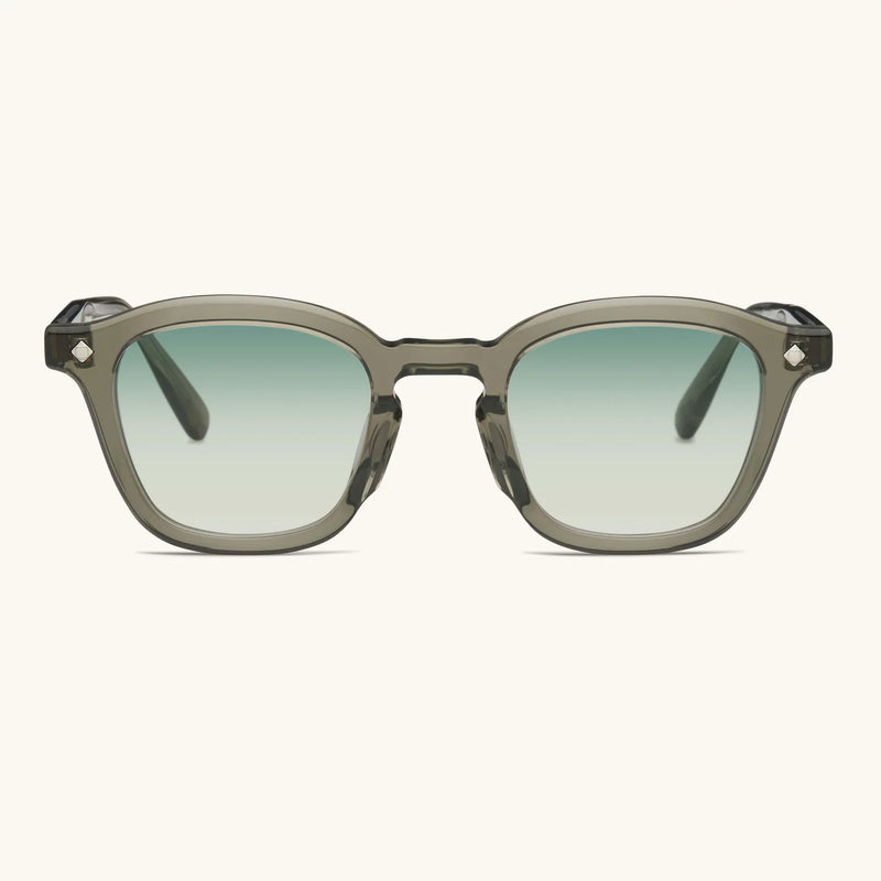 Lunetterie Générale Cognac Sunglasses in Smoked Green Crystal