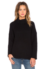NEUW Splits Knit Sweater in Black