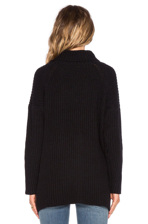 NEUW Splits Knit Sweater in Black