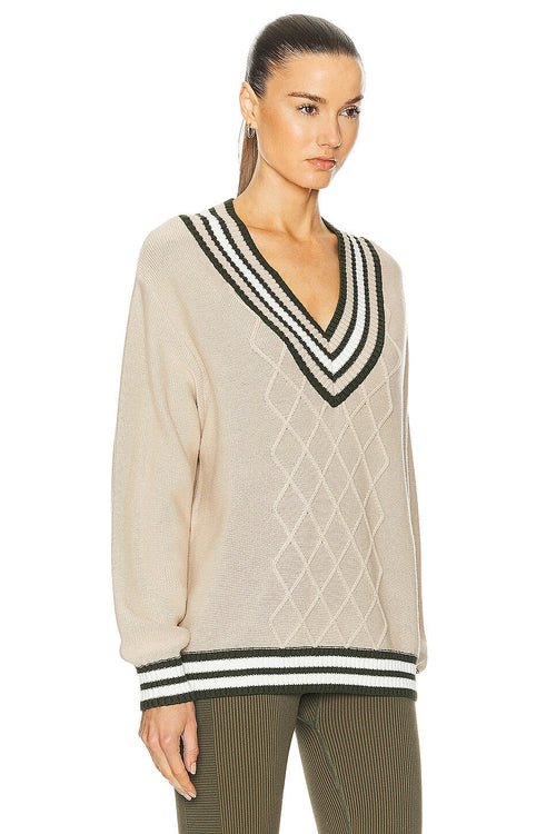 The Upside Pilot Louie Sweater in Pebble