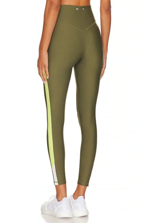 The Upside Beat 25in High Midi Pant in Olive