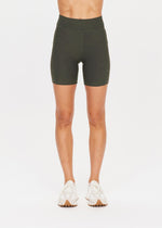 The Upside Peached 6in Pocket Spin Short in Khaki