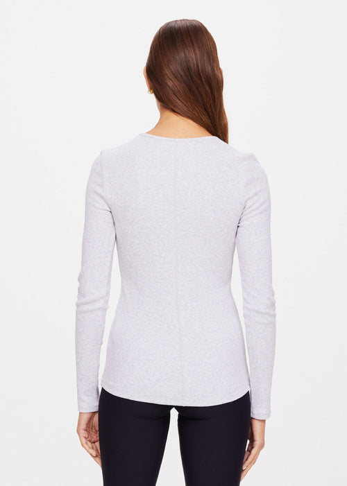 The Upside Chrissy Long Sleeve in Grey Marle
