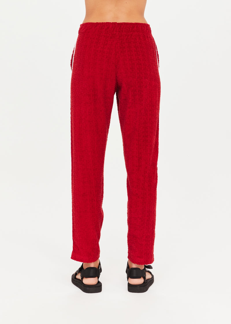 The Upside Red Terry Pants