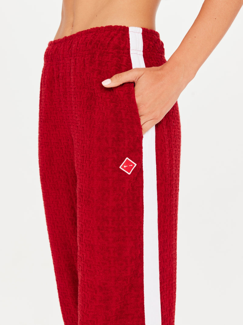 The Upside Red Terry Pants