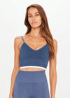 The Upside Seamless Crop Bra in Blue