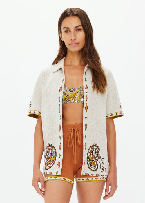 The Upside Vadella Collared Knit Shirt