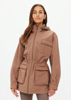 The Upside Freddie Fleece Lined Anorak in Mocha
