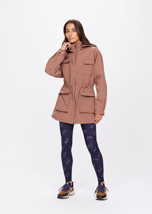 The Upside Freddie Fleece Lined Anorak in Mocha