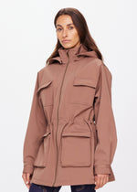The Upside Freddie Fleece Lined Anorak in Mocha