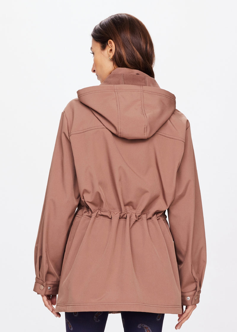 The Upside Freddie Fleece Lined Anorak in Mocha