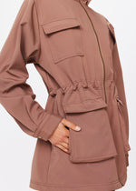 The Upside Freddie Fleece Lined Anorak in Mocha