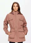The Upside Freddie Fleece Lined Anorak in Mocha