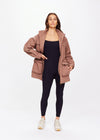The Upside Freddie Fleece Lined Anorak in Mocha