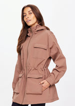 The Upside Freddie Fleece Lined Anorak in Mocha