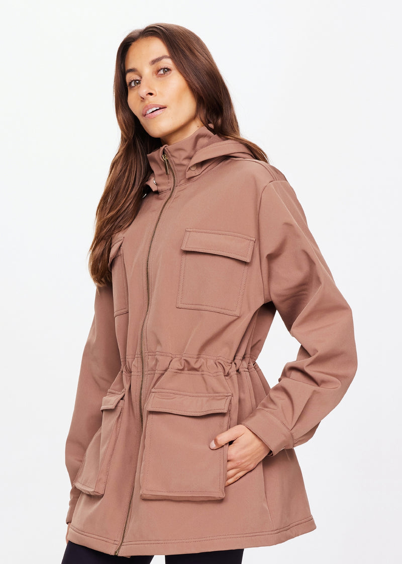 The Upside Freddie Fleece Lined Anorak in Mocha