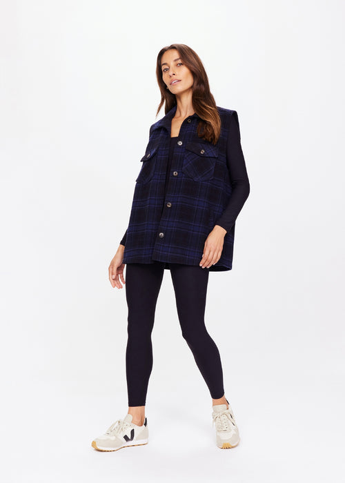 The Upside Plaid Gilet