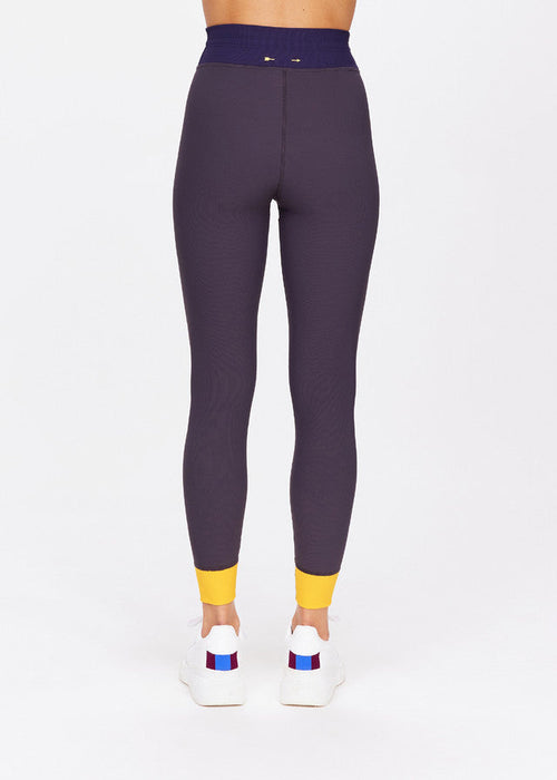 The Upside Dunes 25in Midi Pant in Slate & Marigold