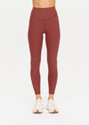 The Upside Ribbed 25in Midi Pant in Brown