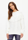 The Upside Kansas Tassel Boo Knit Sweater