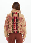 The Upside Totem Harlow Fleece Zipthrough in Rosewater