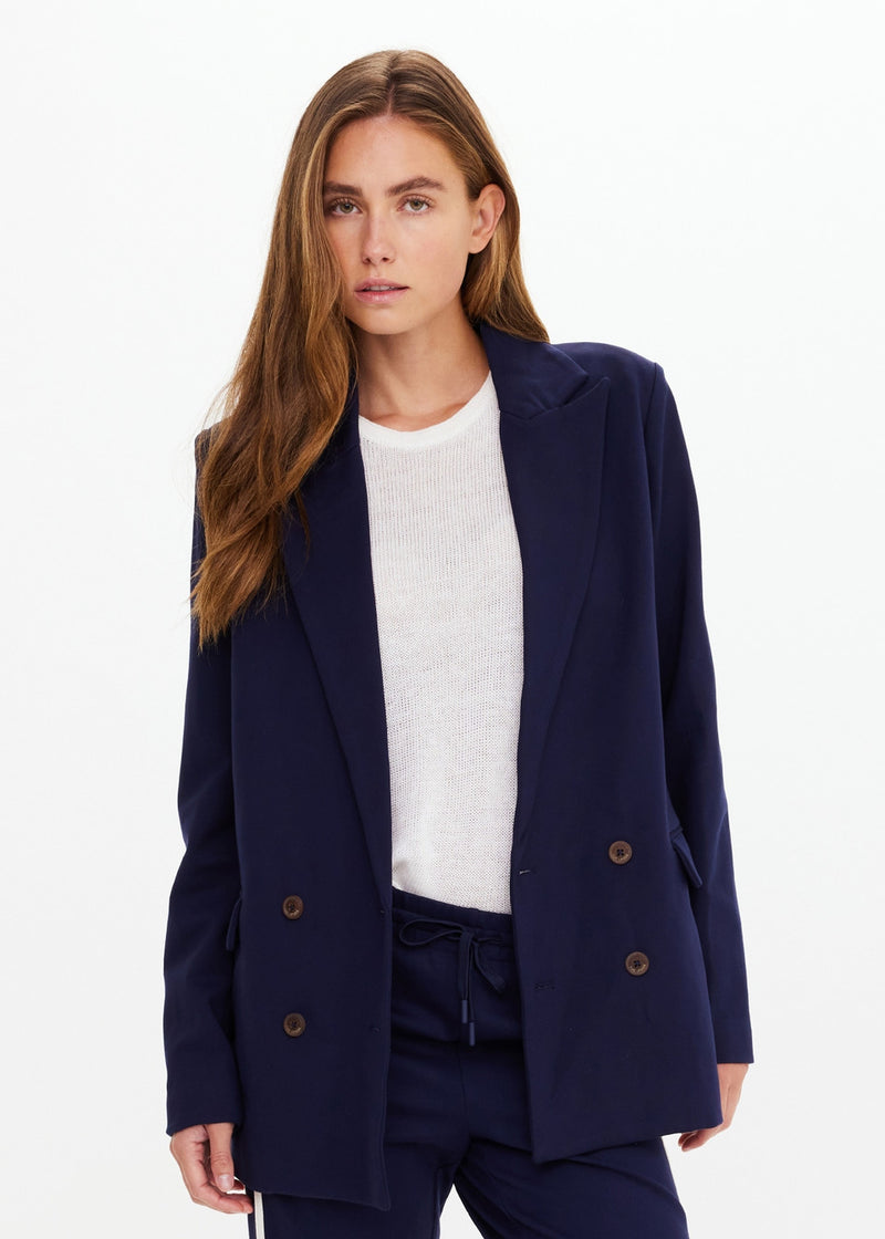 The Upside Double Breasted Blazer in Navy
