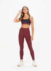 The Upside Matte Tech Midi Pant in Maroon