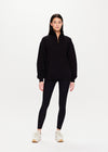 The Upside Jerome Half Zip Crew in Black