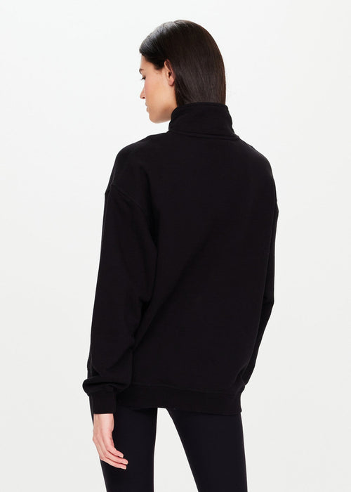 The Upside Jerome Half Zip Crew in Black