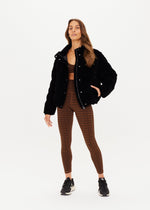 The Upside Amari Puffer Jacket in Velvet Black