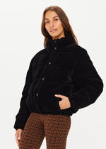 The Upside Amari Puffer Jacket in Velvet Black