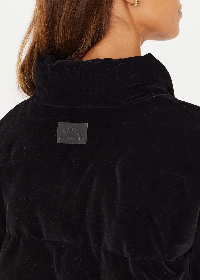 The Upside Amari Puffer Jacket in Velvet Black