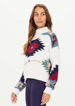 The Upside Pacha Clara Knit Crew in Creme