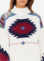 The Upside Pacha Clara Knit Crew in Creme