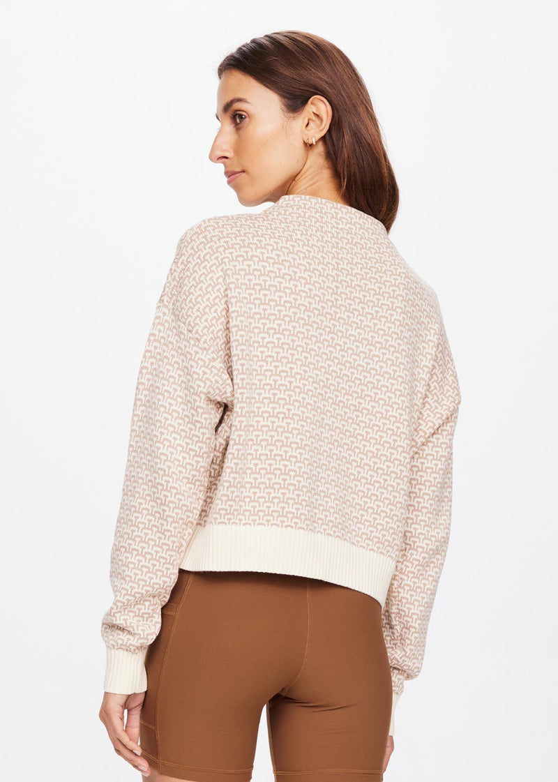 The Upside Castilla Clara Knit Crew in Creme