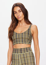 The Upside La Paz Crop Top in Check