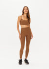 The Upside Peached 25in Midi Pant in Tobacco