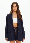 The Upside Wool Boyfriend Blazer in Pinstripe