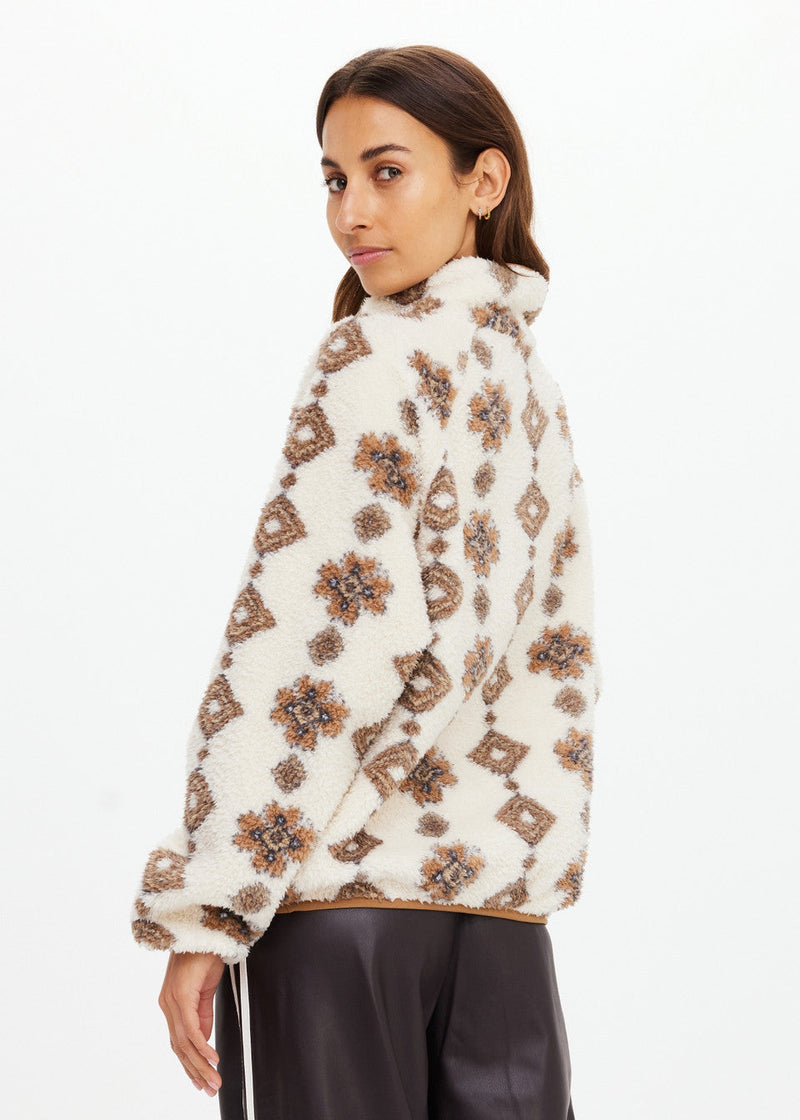 The Upside Harlow Fleece Pullover in Abstract