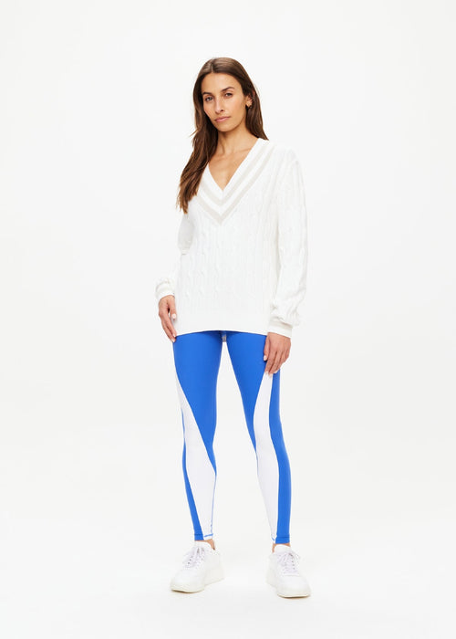 The Upside Seymour Sweater in White and Beige