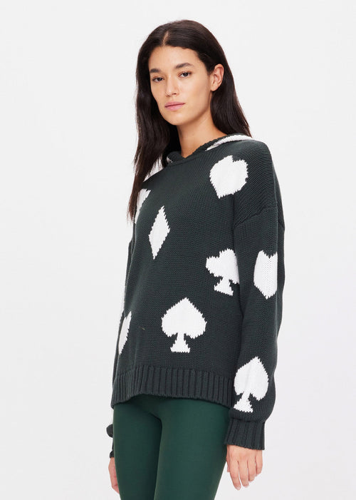 The Upside Ace of Hearts Abbey Knit Hoodie