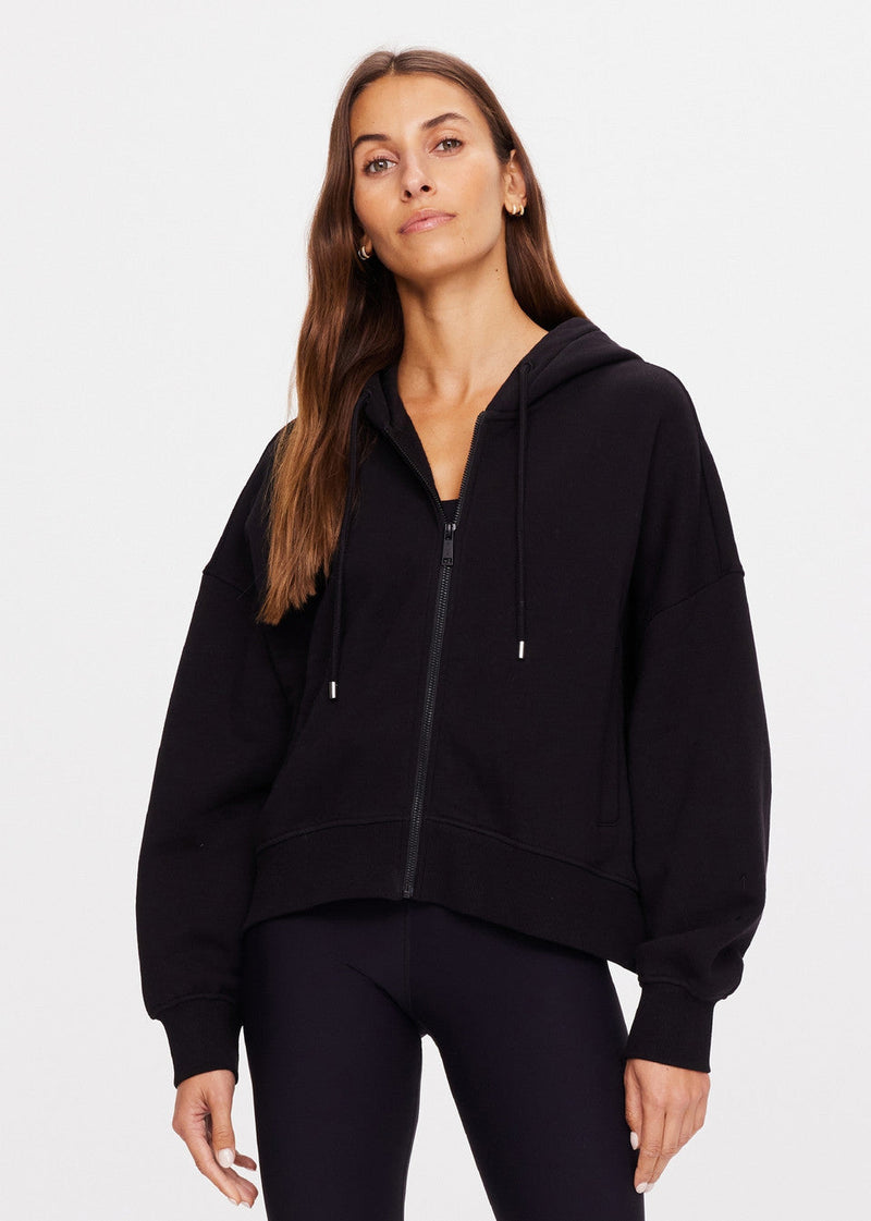The Upside Jude Cropped Hoodie in Black