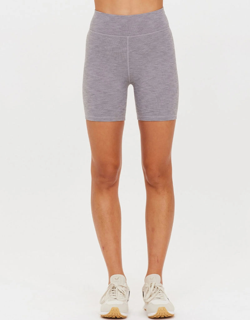 The Upside Studio Spin Short in Grey Marle